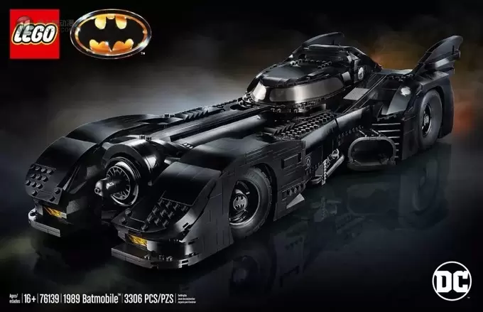 乐高正式发布DC超级英雄限定1989年版蝙蝠侠战车，全新收藏级模型登场！