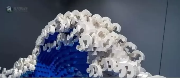 日本乐高大神花400小时，把浮世绘“海浪”变成3D版！这些脑洞，是要逆天？