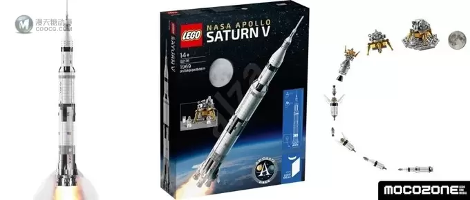 乐高正式推出IDEAS系列复刻产品92176阿波罗土星五号火箭