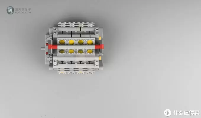 乐高简易搭建系列 篇四：你值得拥有一部LEGO 乐高 W16发动机