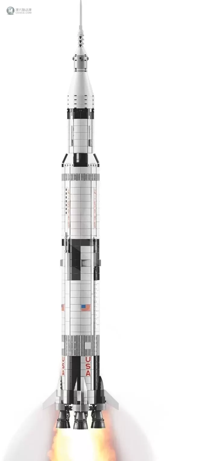 乐高正式推出IDEAS系列复刻产品92176阿波罗土星五号火箭