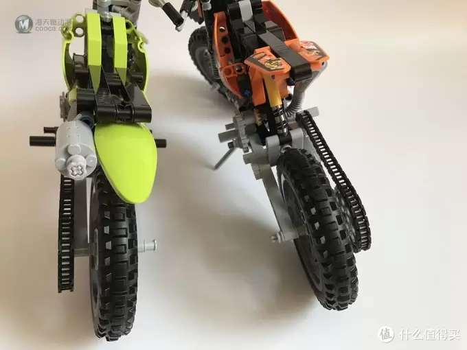 乐高还能这么拼： 复刻 LEGO 乐高科技 8291 （改）越野竞赛摩托车