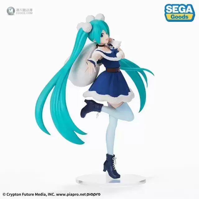 「初音未来」蓝色圣诞服装手办公开