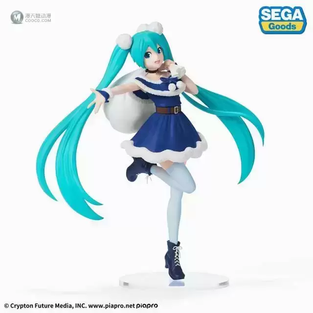 「初音未来」蓝色圣诞服装手办公开