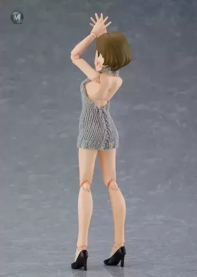 figma#505 女性body 千秋 露背毛衣