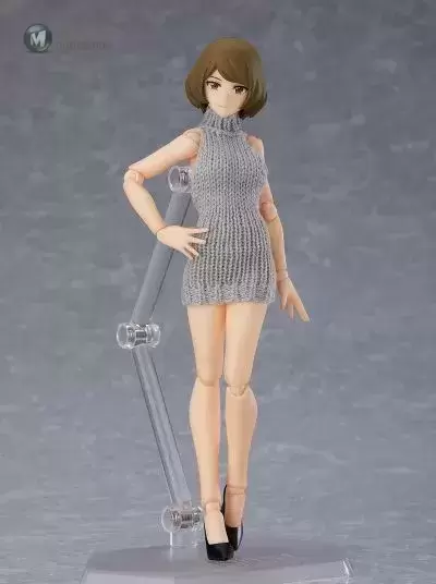 figma#505 女性body 千秋 露背毛衣