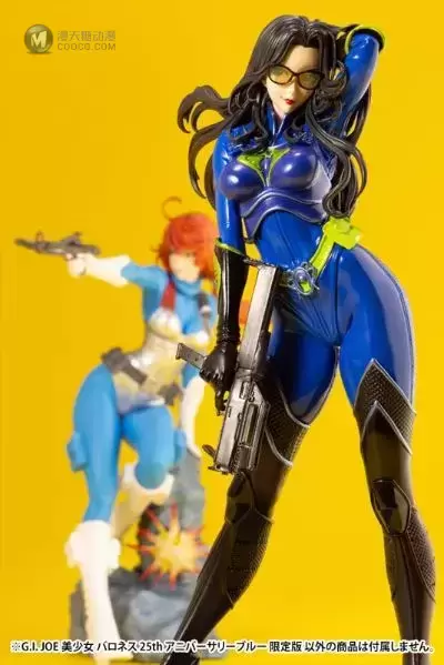 美少女雕像 G.I. Joe 男爵夫人 25th周年纪念蓝色 限定版