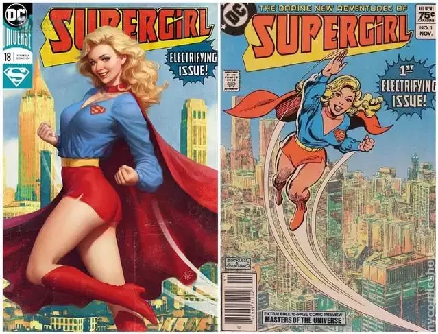 DC御用漫画家公开作品致敬经典对比图