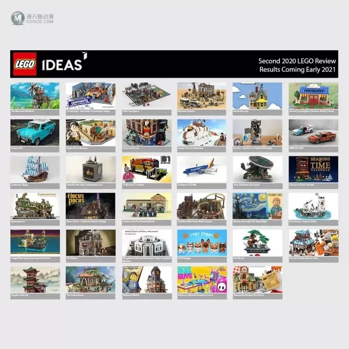 史上最多入围作品，2020年第二期LEGO IDEAS入围作品评审即将开始！