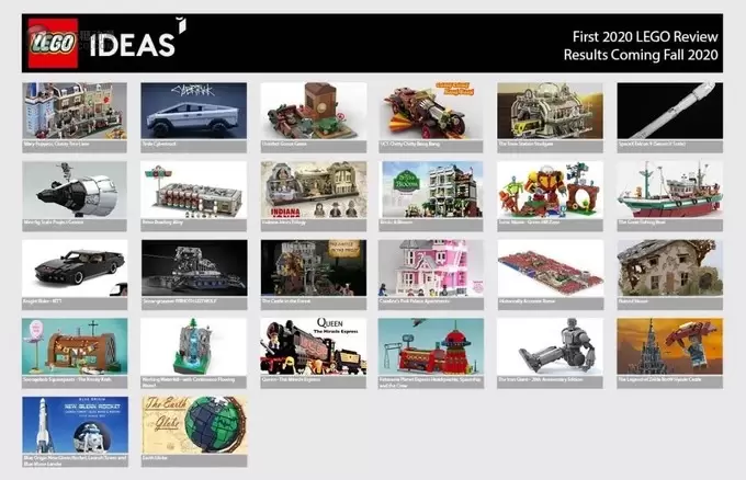 史上最多入围作品，2020年第二期LEGO IDEAS入围作品评审即将开始！