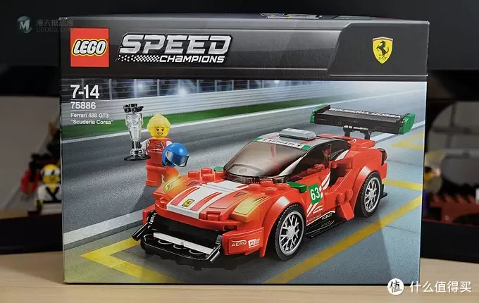 乐高手记 篇四十九：488 GTB赛道版——LEGO 乐高 超级赛车系列 75886 法拉利 488 GT3