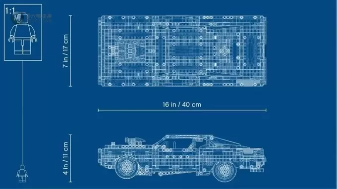 乐高科技系列《速度与激情》合作款42111道奇战马正式公布！