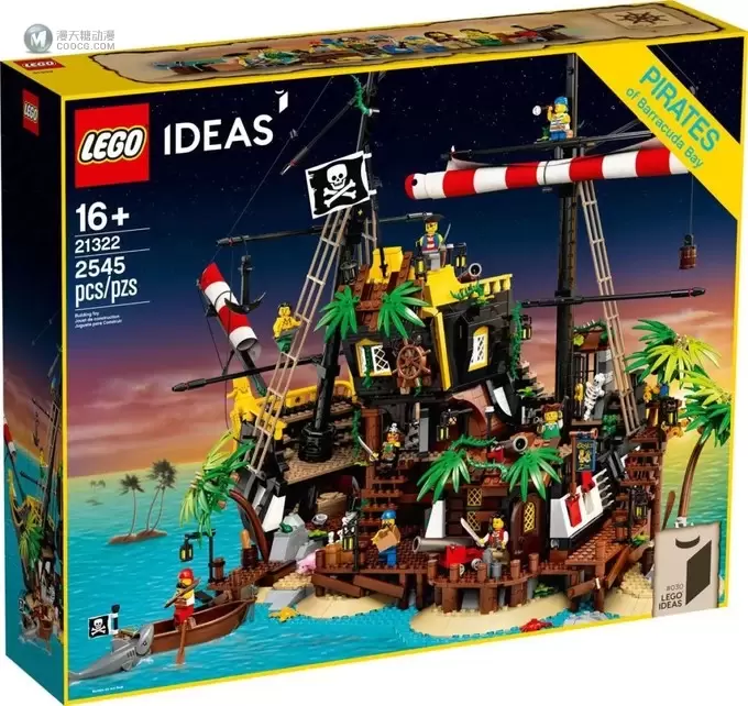 乐高LEGO Ideas 21322 海盗湾实物测评到了！肿不肿？