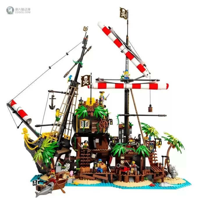 乐高LEGO Ideas 21322 海盗湾实物测评到了！肿不肿？