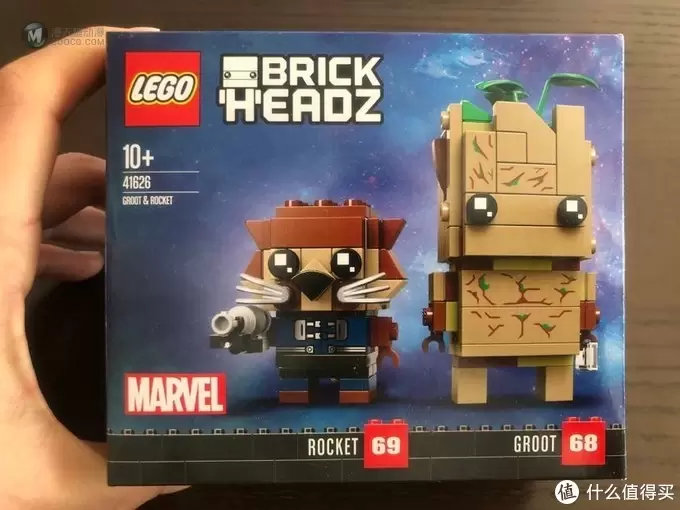 乐高 方头仔 篇九：LEGO BRICKHEADZ乐高方头仔41626格鲁特与火箭浣熊