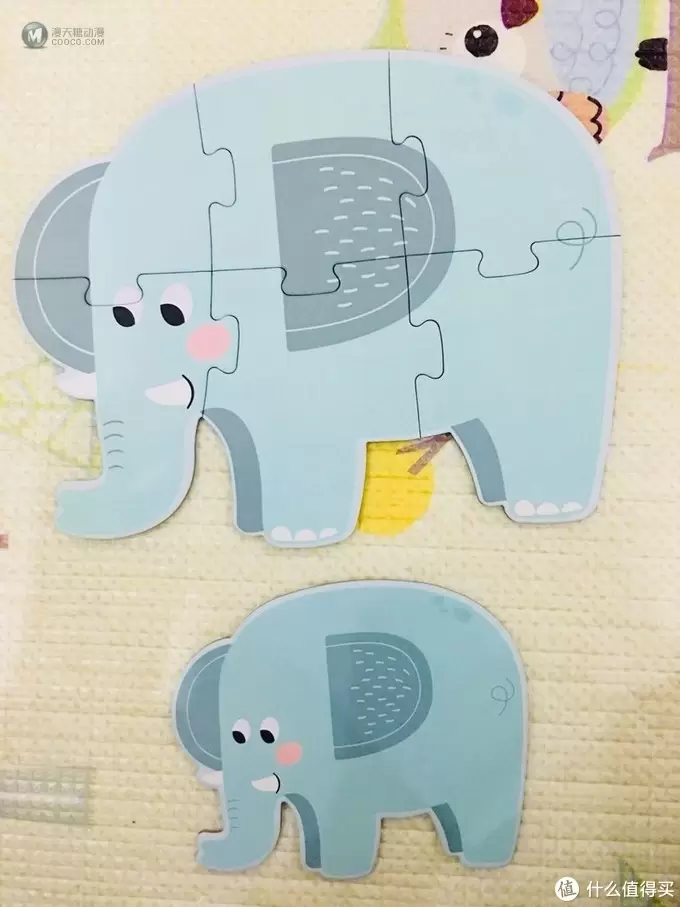 一大一小 由易到难 美乐动物拼图开箱点评