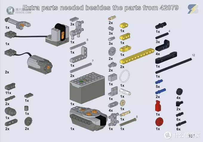 LEGO乐高2018科技 42079 A模式 重型叉车 遥控改装