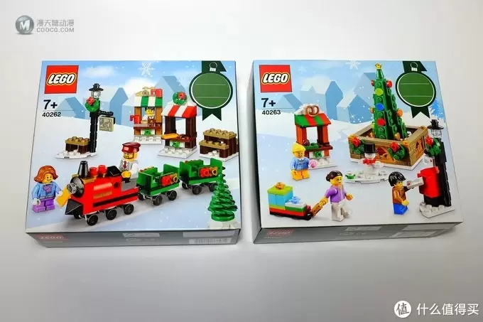 LEGO 乐高 40262 圣诞节火车之旅 & 40263 圣诞节城市广场 开箱