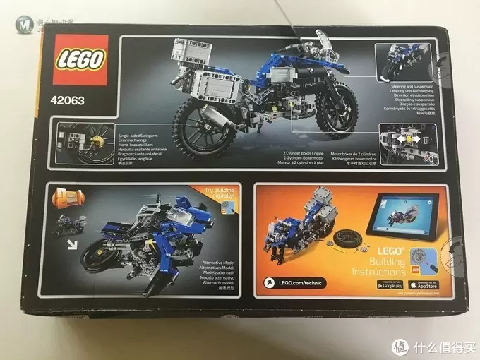 单反毁一生，LEGO穷三代 篇九十一：LEGO 乐高 Techinc 科技系列 42063 宝马 R 1200 GS Adventure摩托车