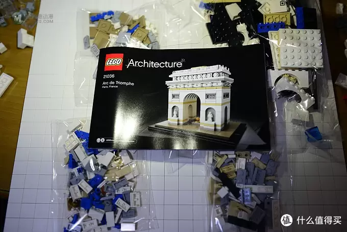 #本站首晒#步入深坑：LEGO 乐高 建筑系列 21036 Are de Triomphe 凯旋门