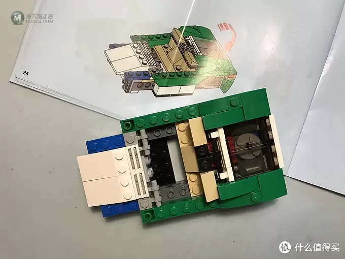 乐高这个大坑 篇二十三：#本站首晒# LEGO 乐高 创意百变三合一系列 31056 绿色敞篷车