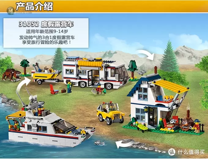 何以解忧，有我乐高 篇一：#热征#玩具# 绝对值 Lego 31052 三合一度假露营车