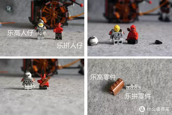 LEGO 乐高 Nexo骑士系列 70316小丑的巨轮炎魔碉堡（附乐拼积木对比）