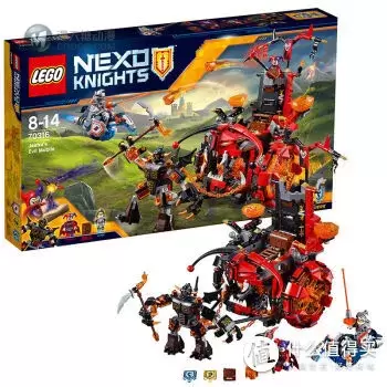 LEGO 乐高 Nexo骑士系列 70316小丑的巨轮炎魔碉堡（附乐拼积木对比）