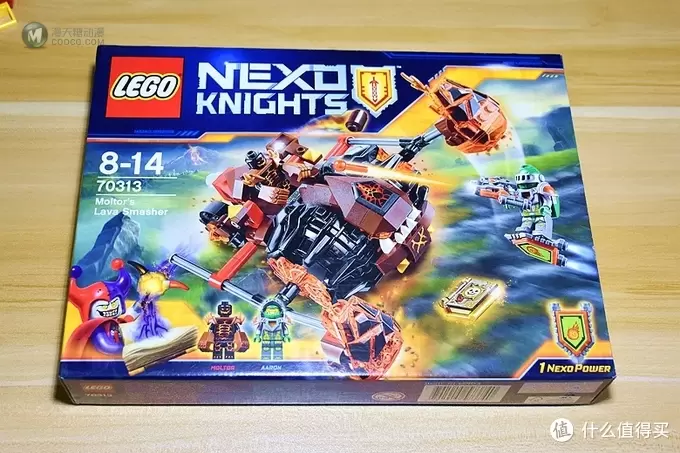 LEGO 乐高 Nexo Knights 篇二：70313 岩炎魔帅的双槌重击车 开箱