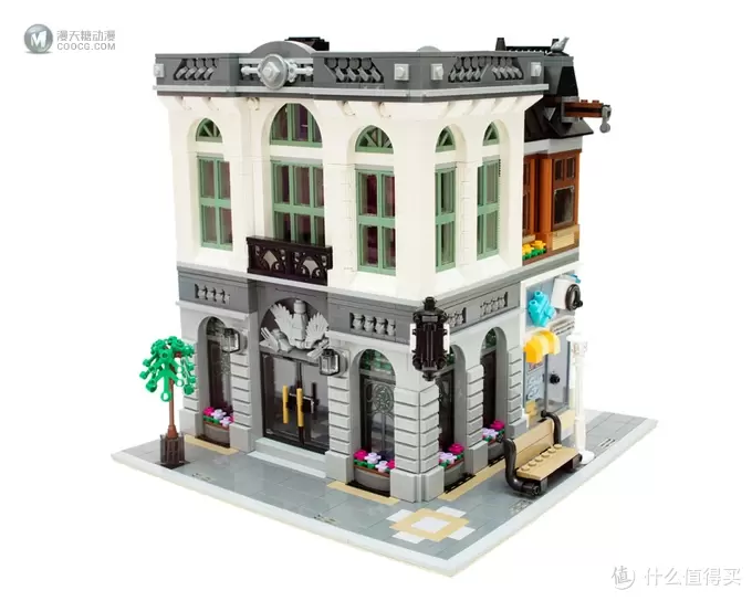 在家开银行： LEGO 乐高 10251 街景系列Brick Bank 砖块银行 简评