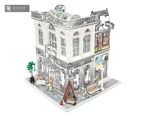 在家开银行： LEGO 乐高 10251 街景系列Brick Bank 砖块银行 简评