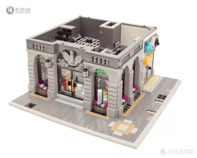 在家开银行： LEGO 乐高 10251 街景系列Brick Bank 砖块银行 简评