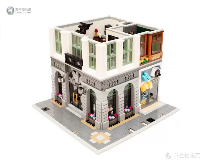 在家开银行： LEGO 乐高 10251 街景系列Brick Bank 砖块银行 简评