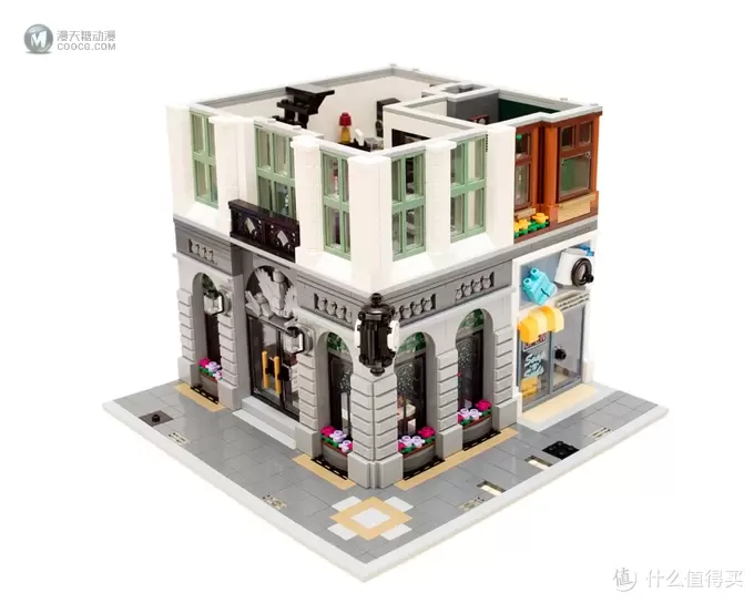 在家开银行： LEGO 乐高 10251 街景系列Brick Bank 砖块银行 简评