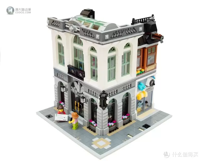 在家开银行： LEGO 乐高 10251 街景系列Brick Bank 砖块银行 简评