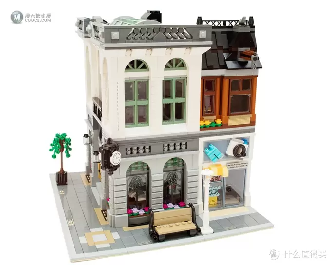 在家开银行： LEGO 乐高 10251 街景系列Brick Bank 砖块银行 简评