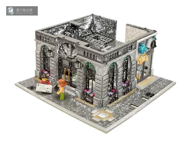 在家开银行： LEGO 乐高 10251 街景系列Brick Bank 砖块银行 简评