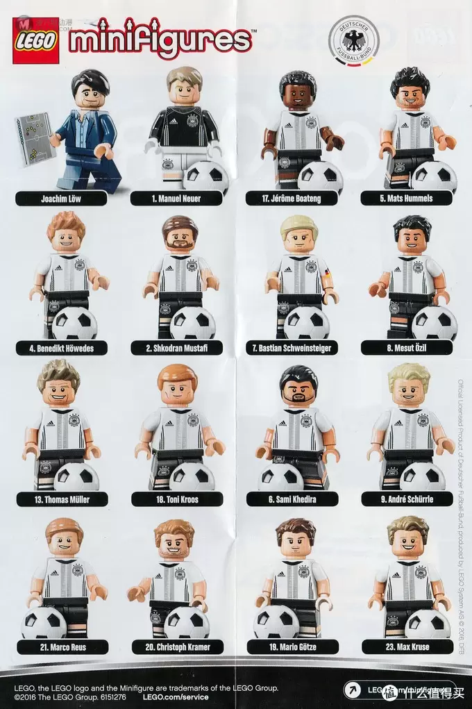 #首晒# 德迷珍藏，冠军归来：LEGO 乐高 71014 德国队抽抽乐