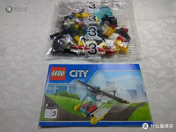 熊孩子上手记 - LEGO 乐高 CITY 城市系列 入门套装 60086 开箱