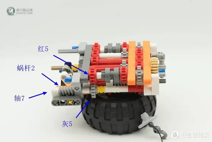 LEGO 乐高 42052 双旋翼运输直升机 拼装兼浅谈乐高科技齿轮的秘密