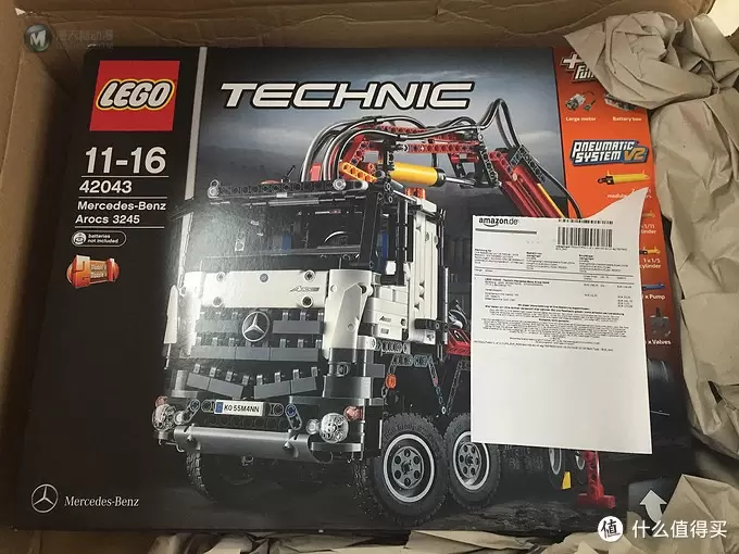 新手入坑 德亚直邮 LEGO 乐高 2015旗舰 42043 奔驰卡车 开箱晒照（多图）