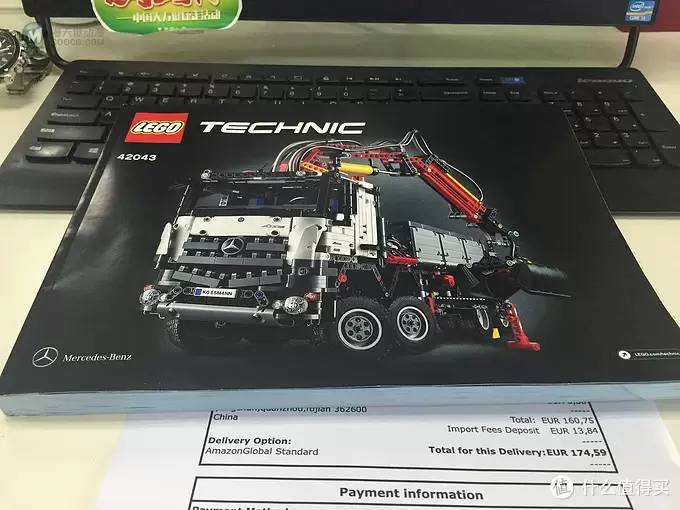 新手入坑 德亚直邮 LEGO 乐高 2015旗舰 42043 奔驰卡车 开箱晒照（多图）