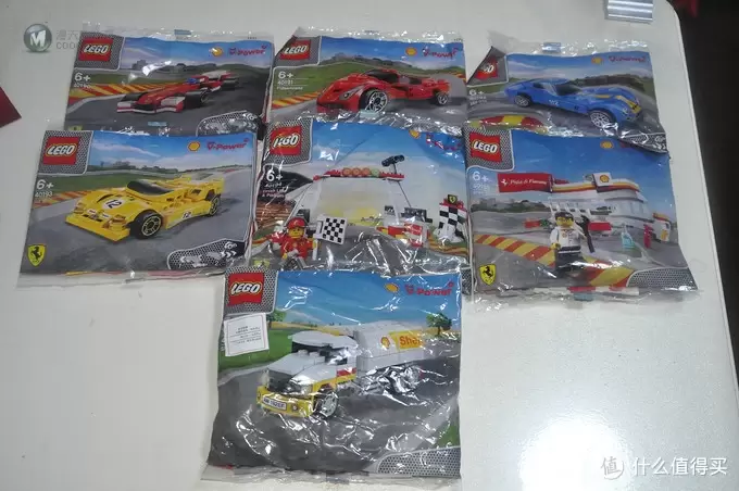 单反毁一生，LEGO穷三代 篇五十七：#本站首晒# LEGO 2015 Shell Ferrari set 壳牌法拉利展示盒及40190-40196法拉利小车套装