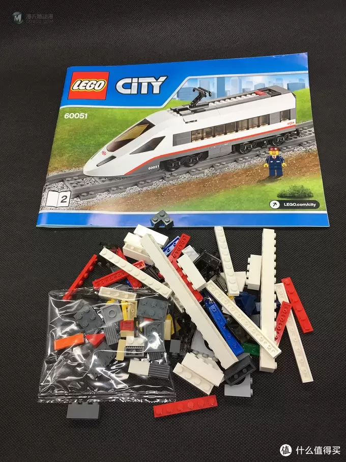 #本站首晒# My dream train~Lego 乐高 高速客运列车 L60051 （内附行驶视频）