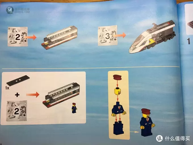 #本站首晒# My dream train~Lego 乐高 高速客运列车 L60051 （内附行驶视频）