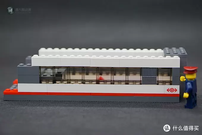 #本站首晒# My dream train~Lego 乐高 高速客运列车 L60051 （内附行驶视频）