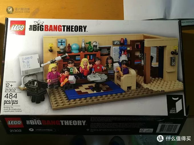 终于到手，人生第一个乐高：LEGO 乐高 IDEAS系列 21302 The Big Bang Theory 生活大爆炸