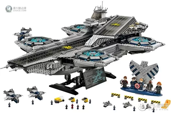 镇宅、传家两相宜：LEGO 乐高 SHIELD Helicarrier 76042 神盾局航母