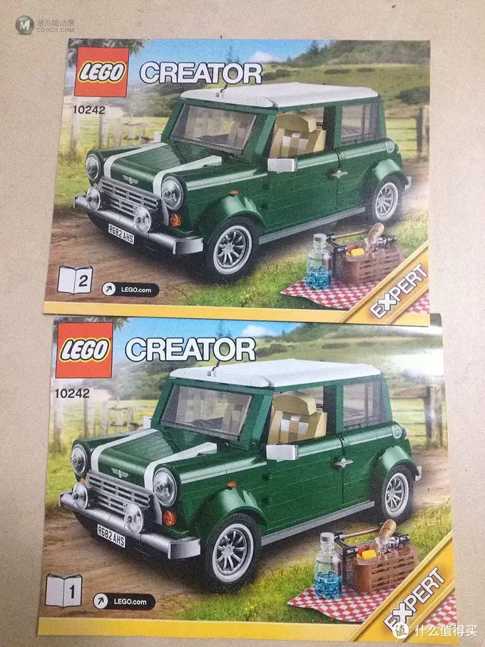 lego-四轮车系列 篇一：LEGO 乐高 创意组 Mini Cooper Mk VII 10242