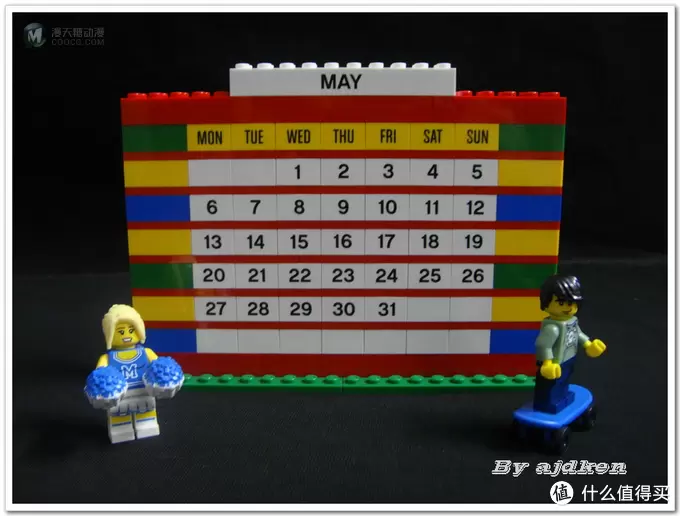 月月都新鲜：LEGO 乐高 Brick Calendar 女孩系列 自组日历 850581